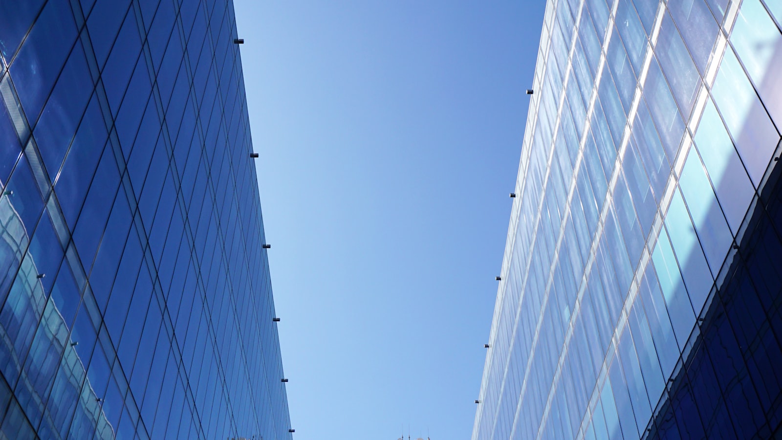 Modern glass-walled commercial office towers