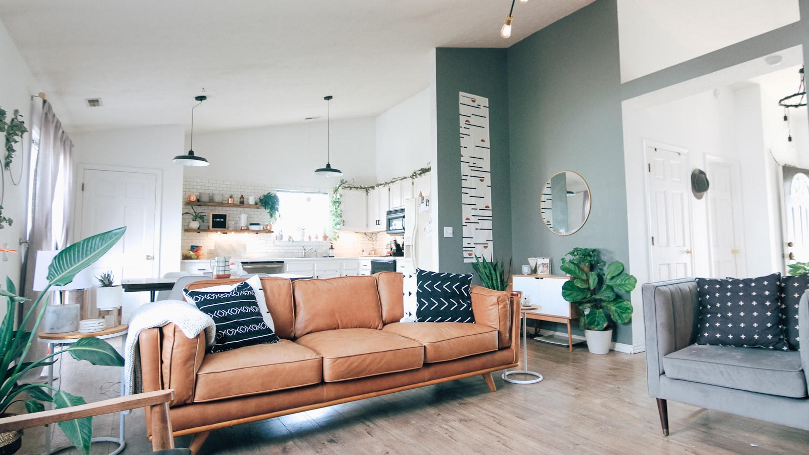 Bright, modern living room in a Dubai home
